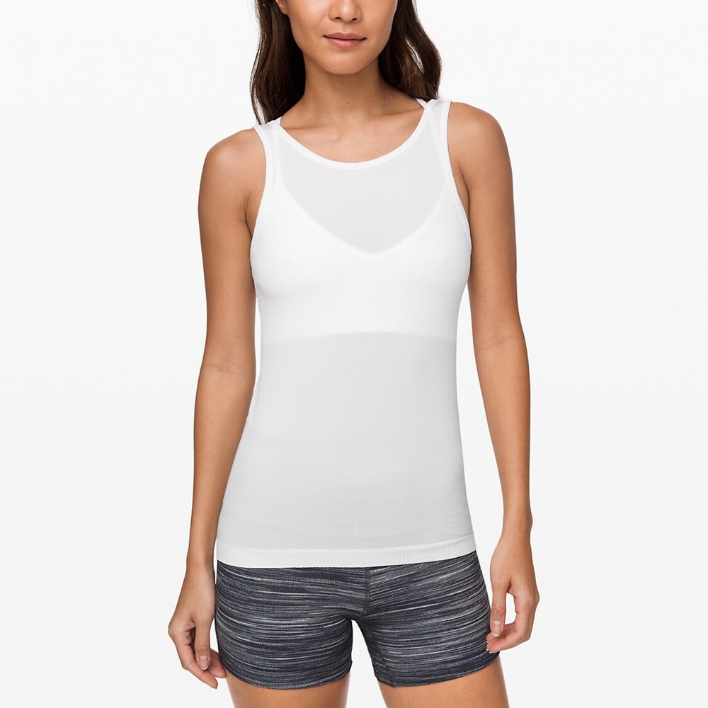Lululemon Seek simplicity tank in white!